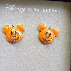 Baublebar Disney Halloween Mickey Pumpkin Earrings Studs